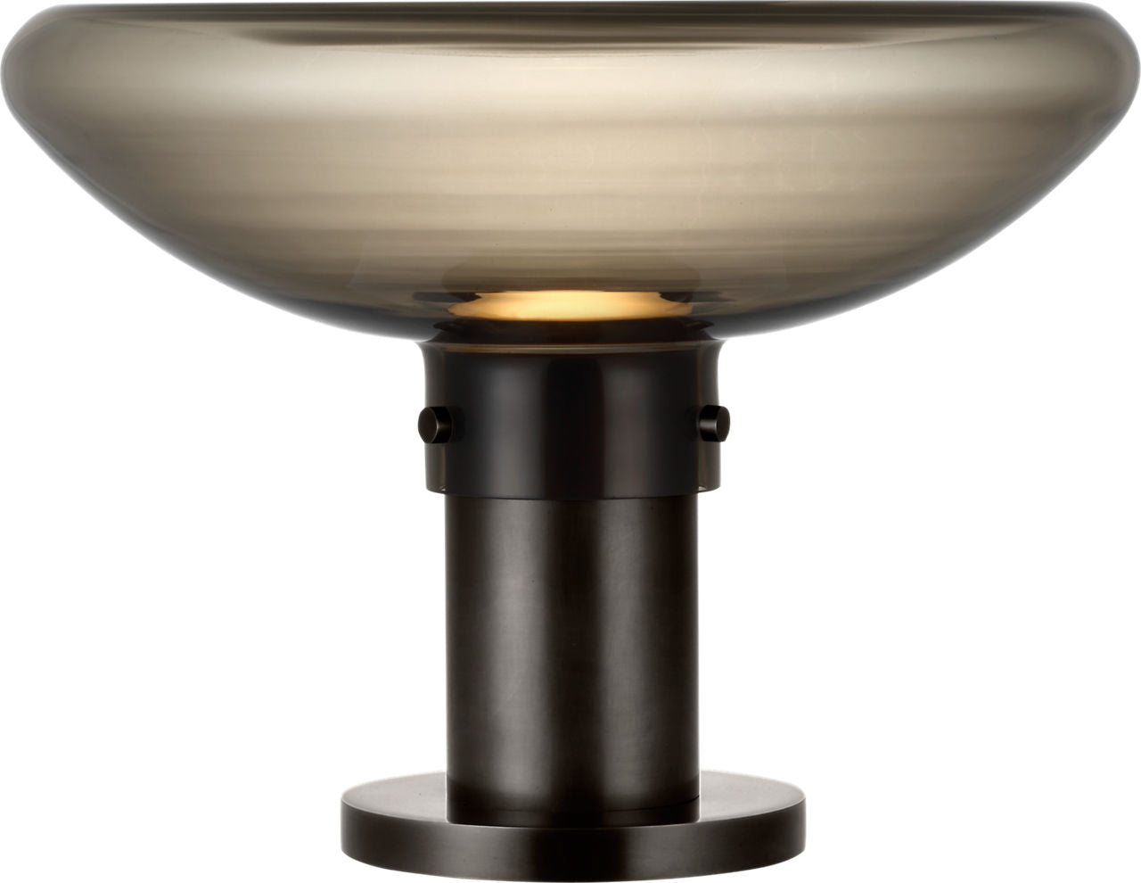Morgan 16 Table Lamp burnished Bronze | smoke glass 2700K-1800K 90 CRI