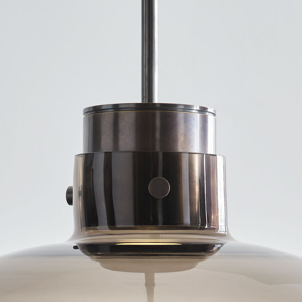 Morgan 16 Table Lamp burnished Bronze | smoke glass 2700K-1800K 90 CRI