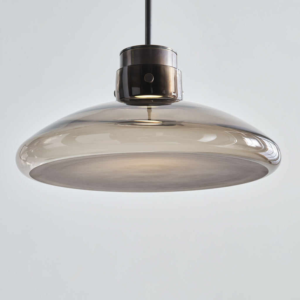 Morgan 16 Table Lamp burnished Bronze | smoke glass 2700K-1800K 90 CRI