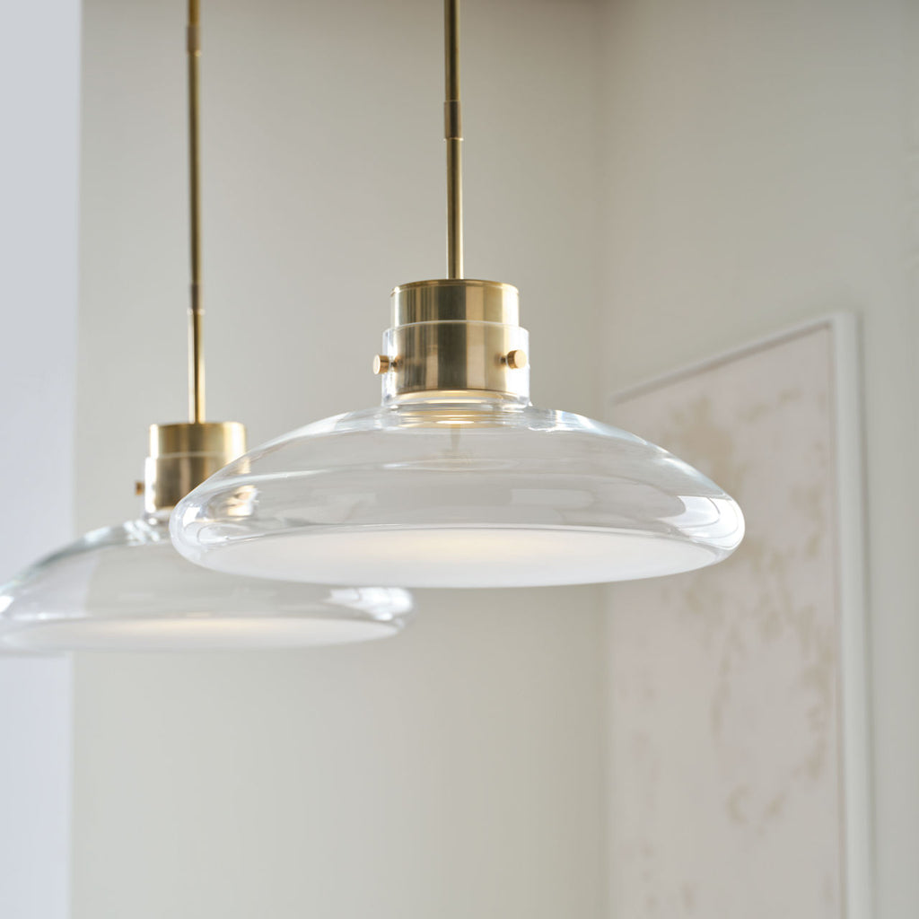 Morgan 16 Table Lamp hand-rubbed antique brass | clear glass 2700K-1800K 90 CRI