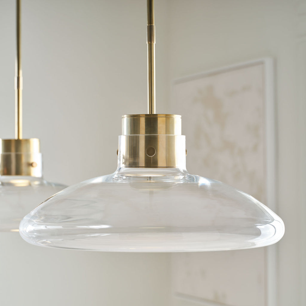 Morgan 16 Table Lamp hand-rubbed antique brass | clear glass 2700K-1800K 90 CRI