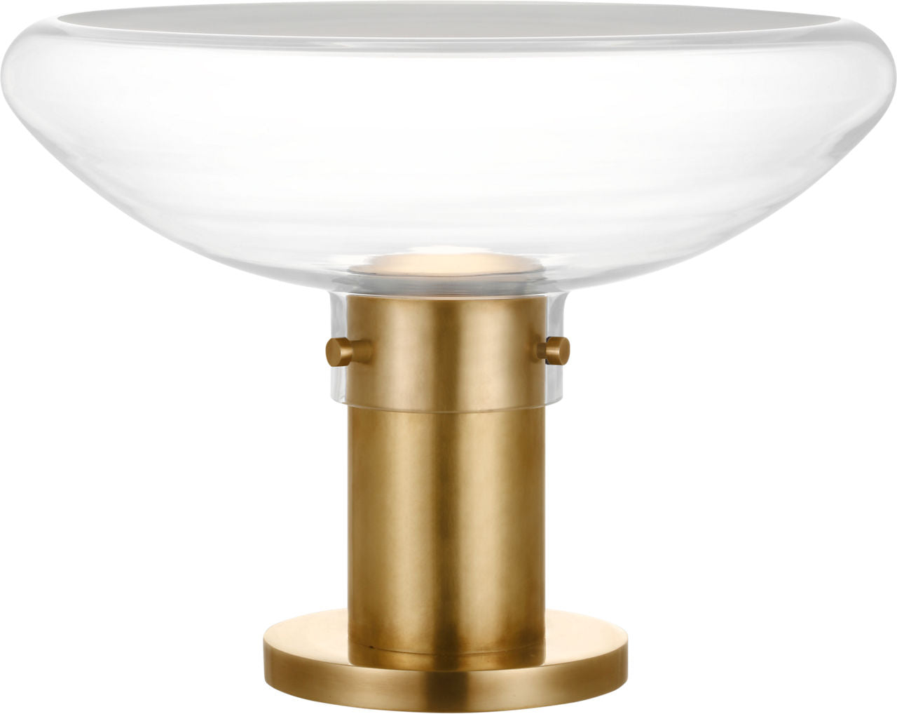 Morgan 16 Table Lamp hand-rubbed antique brass | clear glass 2700K-1800K 90 CRI