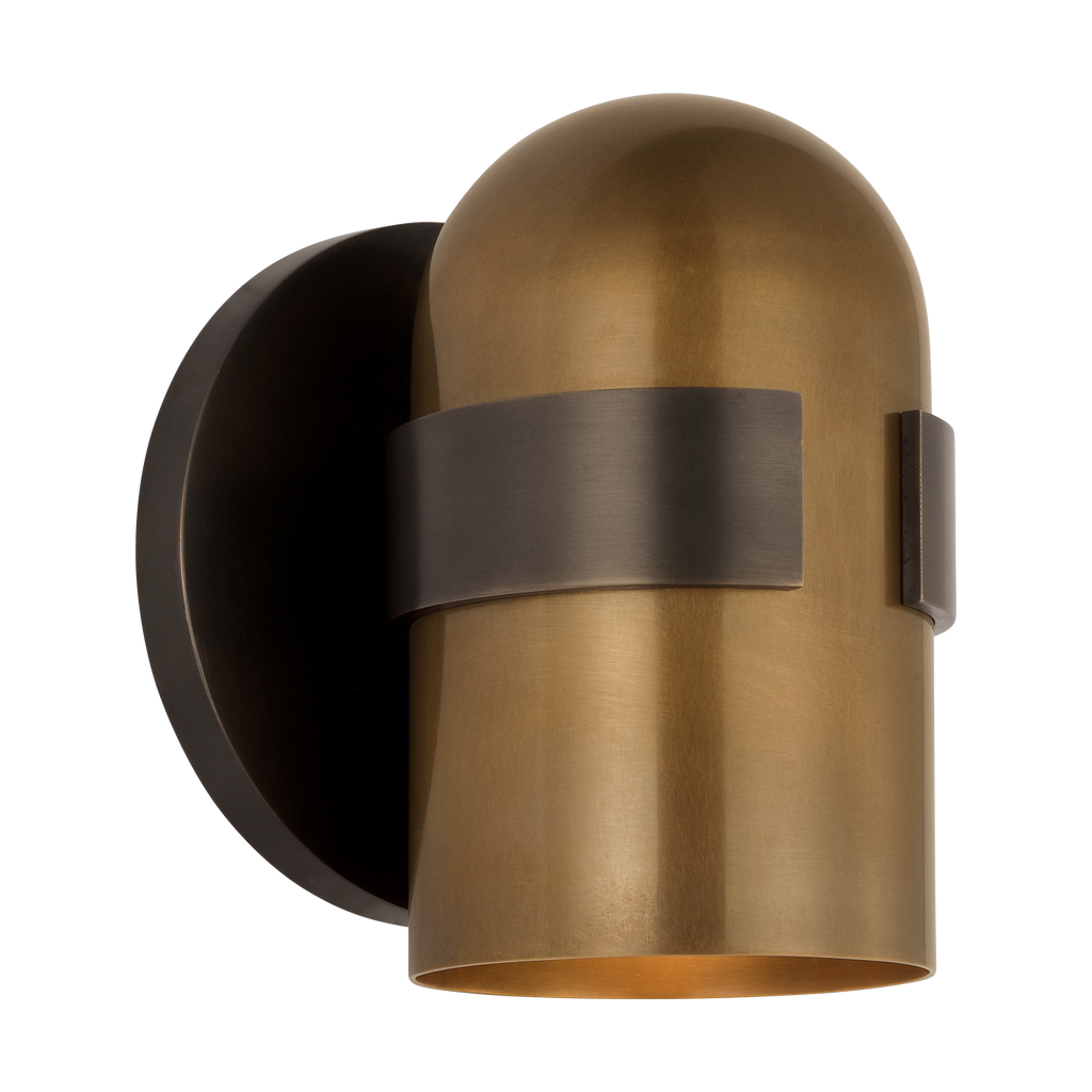 Octavia Small Sconce Blackened Bronze/bright worn Brass 2700K 90 CRI