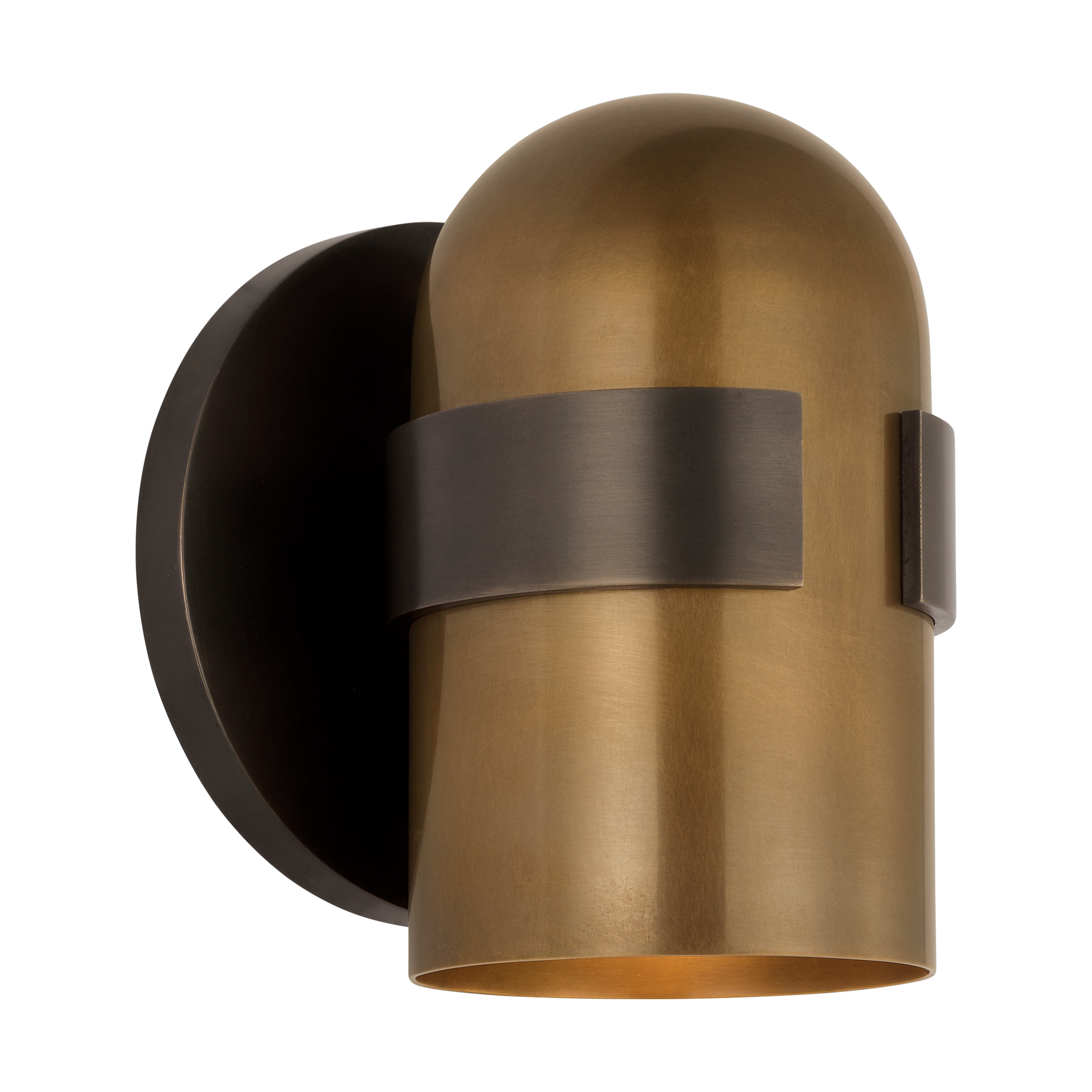 Octavia Small Sconce Blackened Bronze/bright worn Brass 2700K 90 CRI