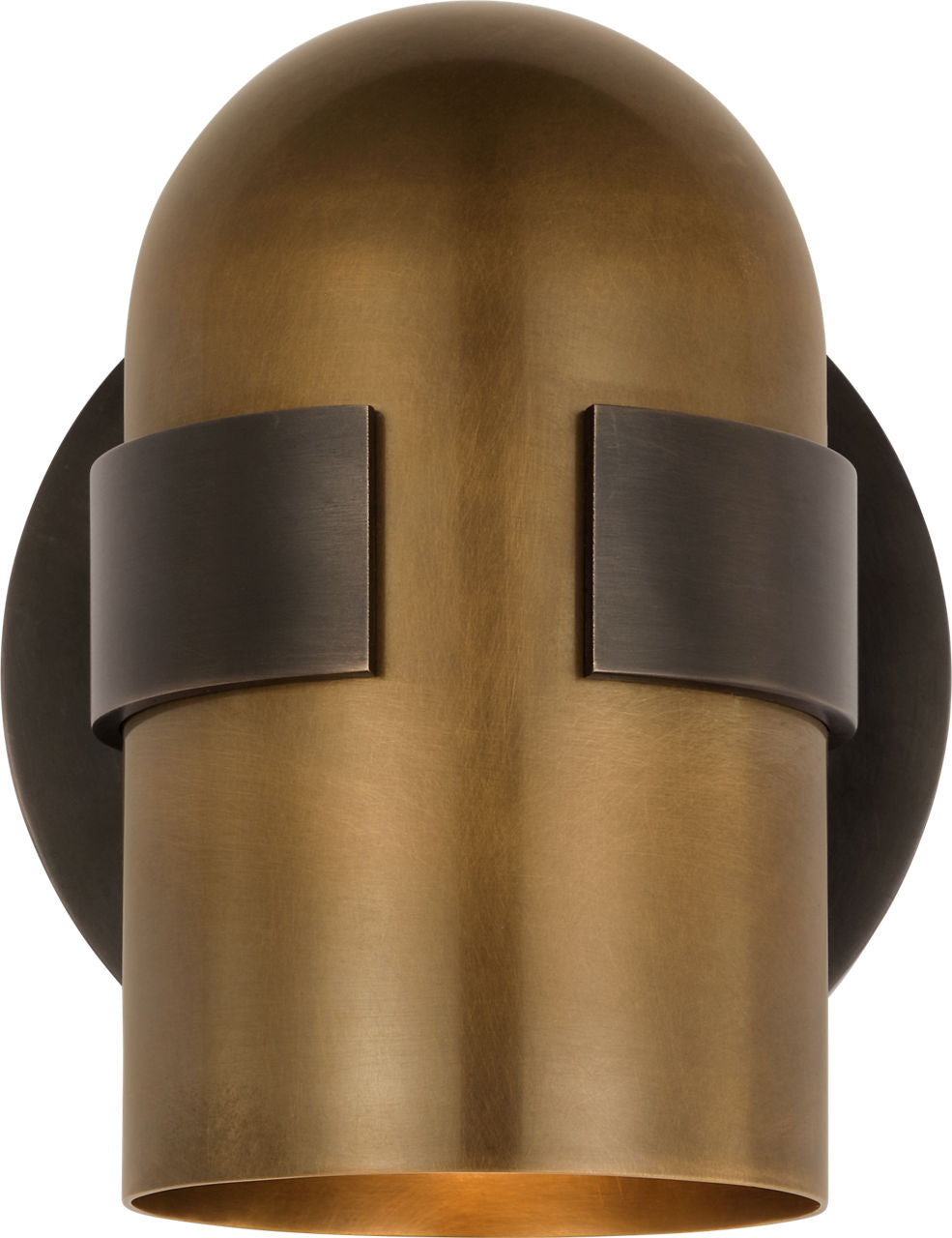 Octavia Small Sconce Blackened Bronze/bright worn Brass 2700K 90 CRI