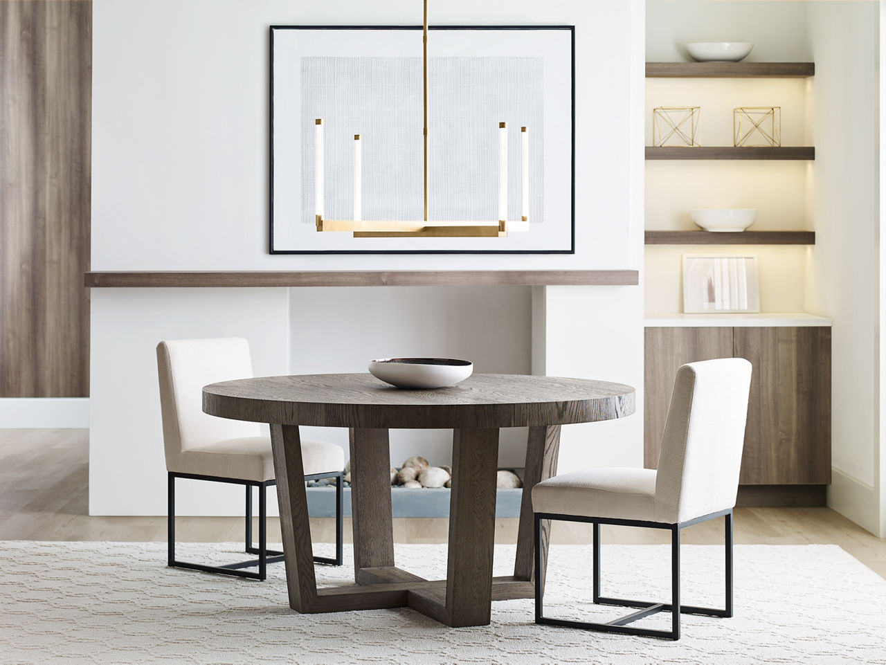 Phobos Large Chandelier Natural Brass Integrated LED 2700K 90 CRI 277V
