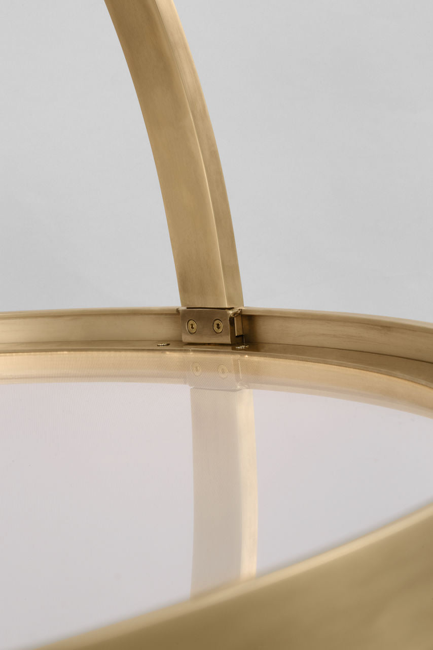 Cerne Large Chandelier Natural Brass 2700K 90 CRI