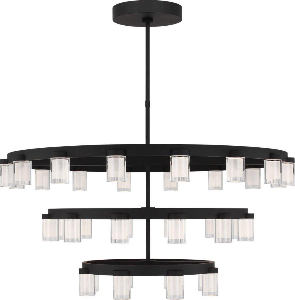 Esfera Three Tier X-Large Chandelier Nightshade Black 2700K 90 CRI
