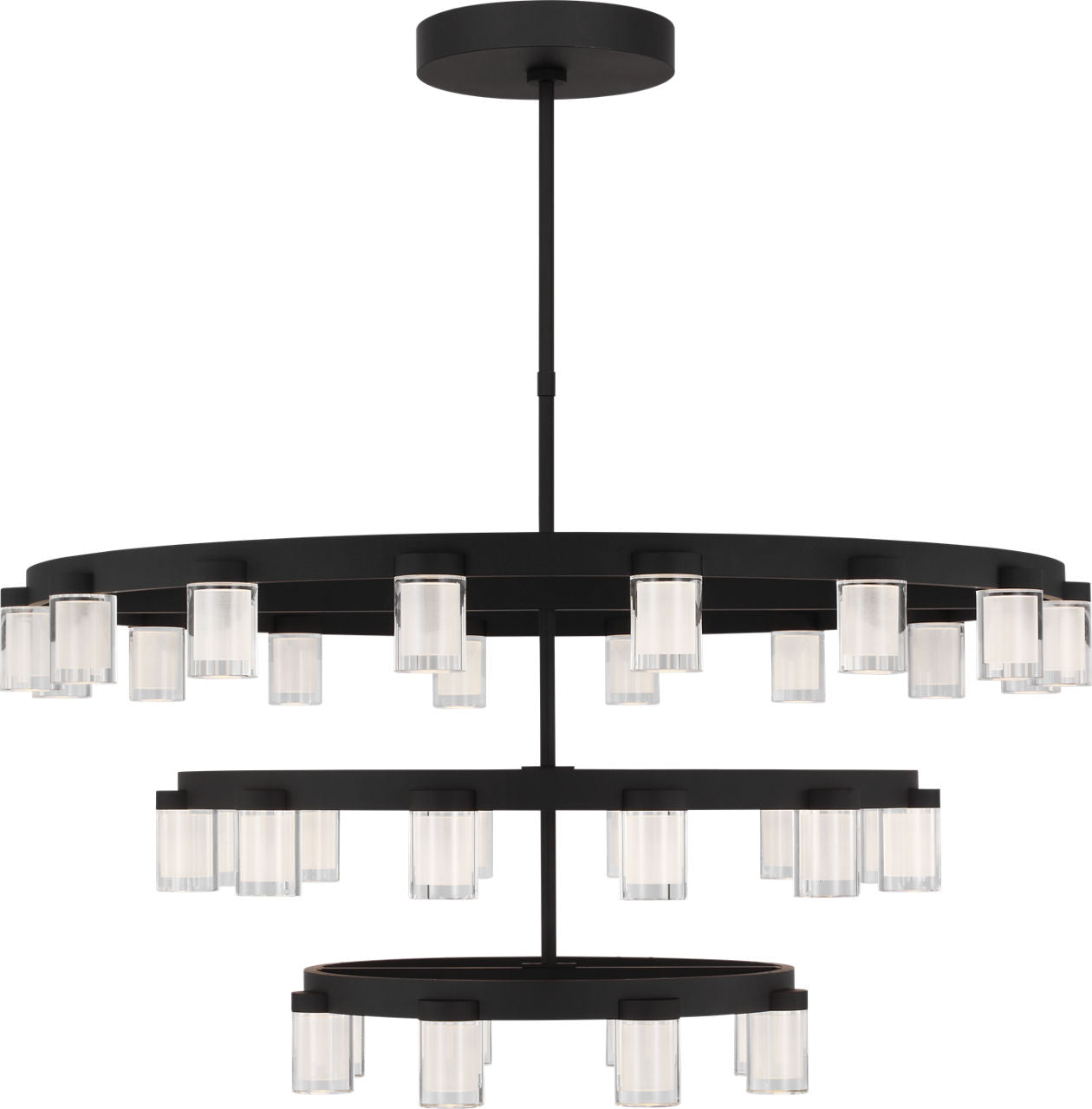 Esfera Three Tier X-Large Chandelier Nightshade Black 2700K 90 CRI