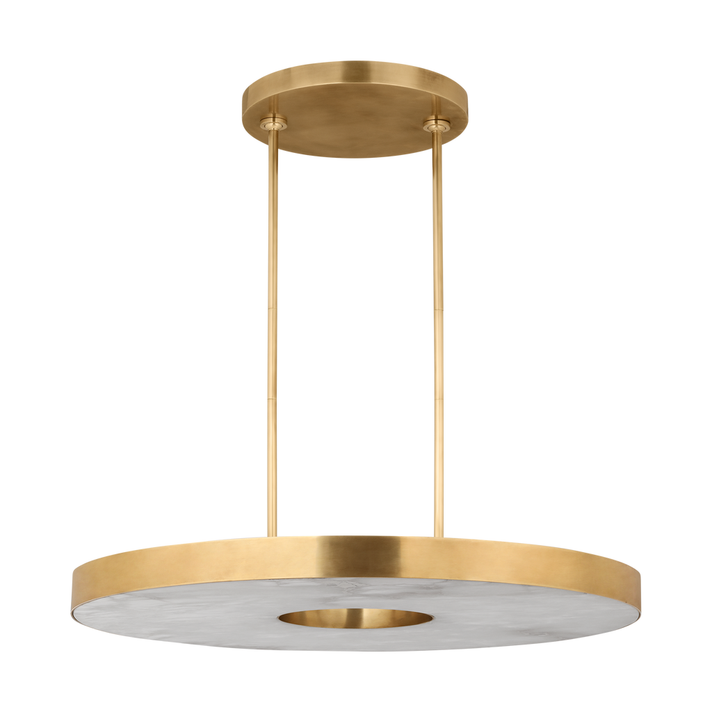 Wyllis 36 Chandelier hand rubbed antique brass 2700K 90 CRI