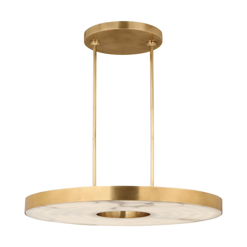 Wyllis 36 Chandelier hand rubbed antique brass 2700K 90 CRI