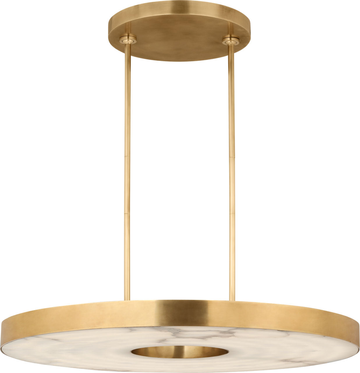 Wyllis 36 Chandelier hand rubbed antique brass 2700K 90 CRI