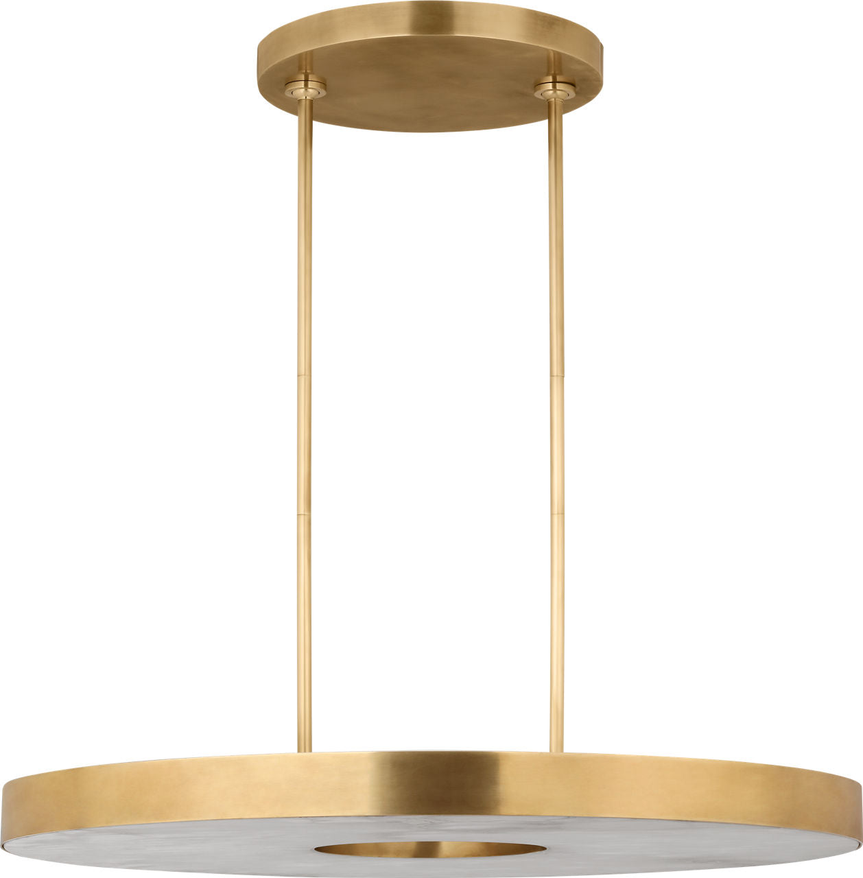 Wyllis 36 Chandelier hand rubbed antique brass 2700K 90 CRI