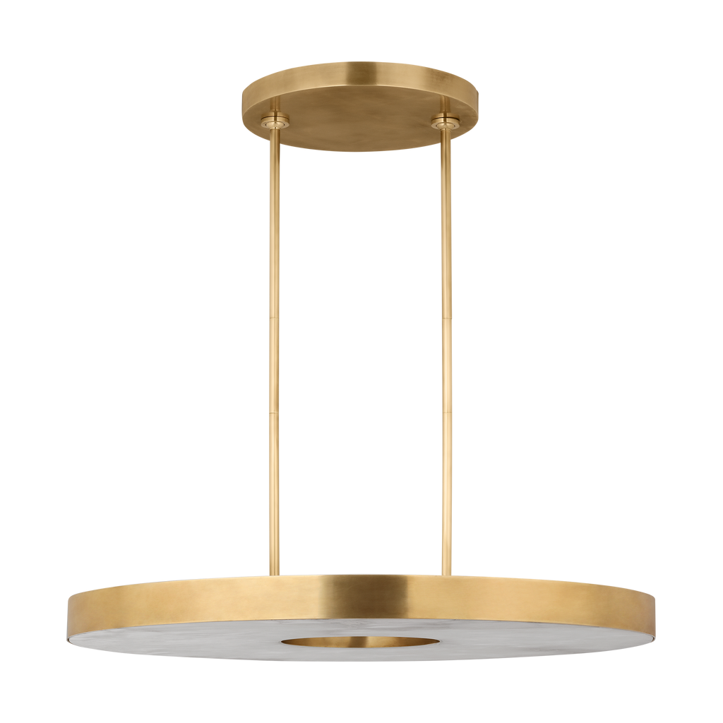 Wyllis 36 Chandelier hand rubbed antique brass 2700K 90 CRI