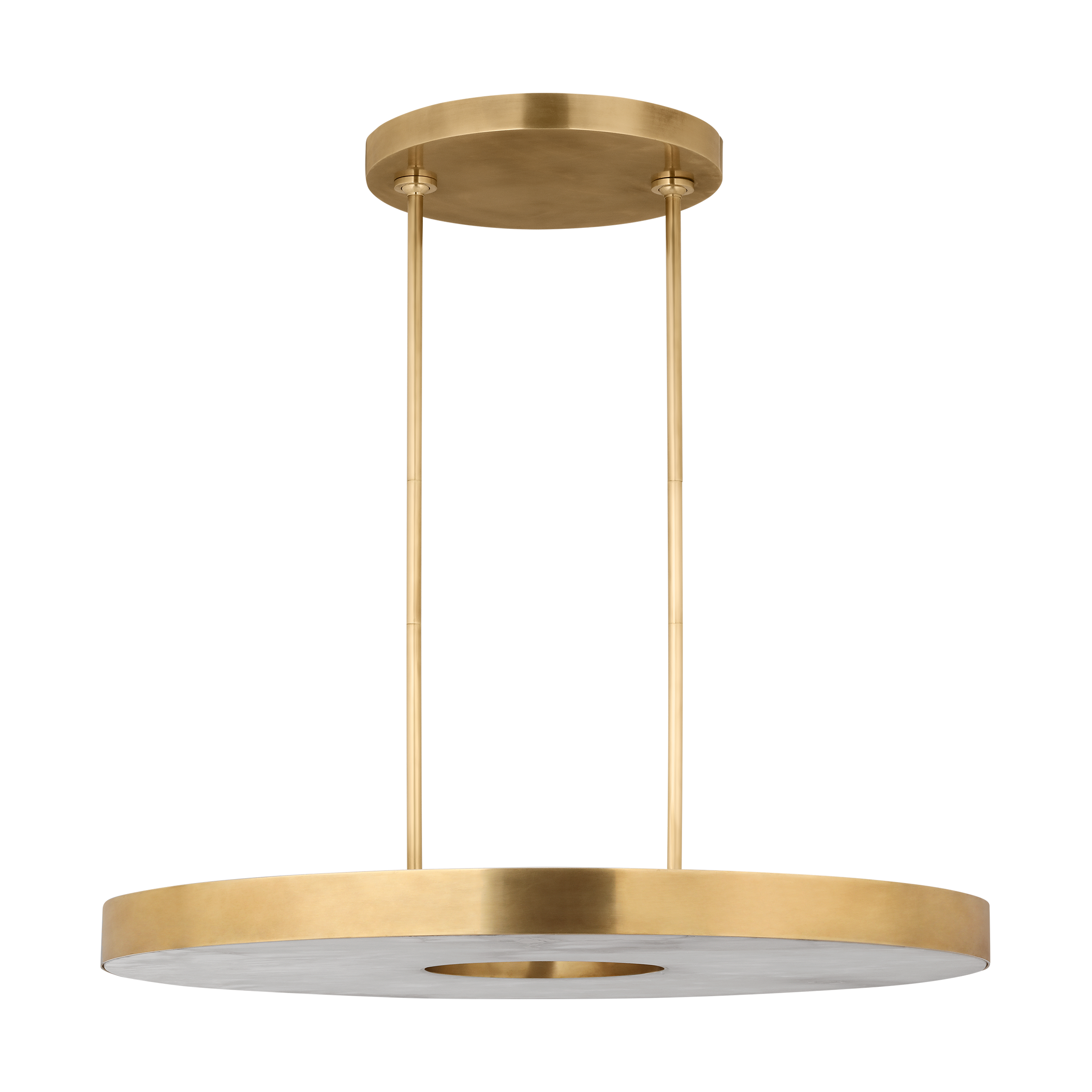 Wyllis 36 Chandelier hand rubbed antique brass 2700K 90 CRI