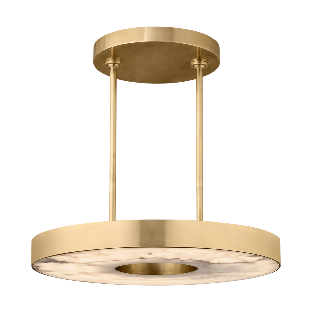 Wyllis 24 Chandelier hand rubbed antique brass 2700K 90 CRI