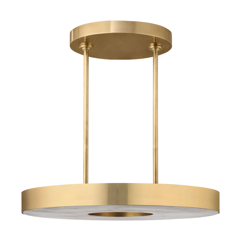 Wyllis 24 Chandelier hand rubbed antique brass 2700K 90 CRI