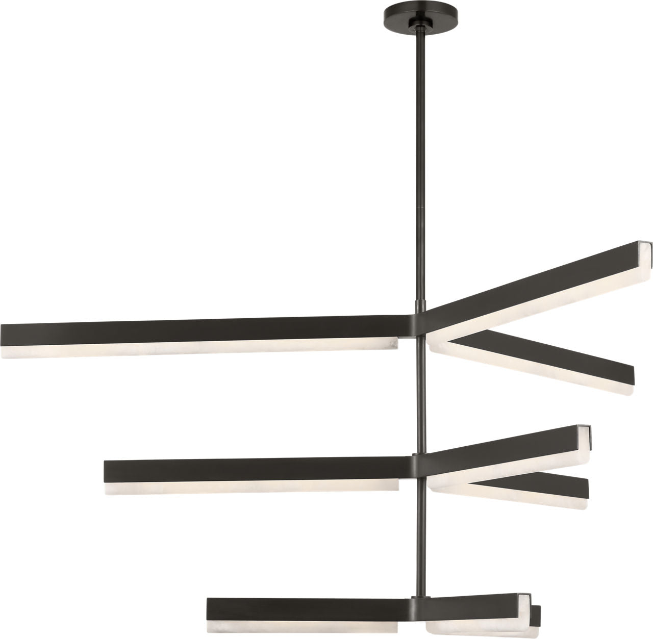 Linea 56 Three Tier Chandelier Bronze 2700K 90 CRI