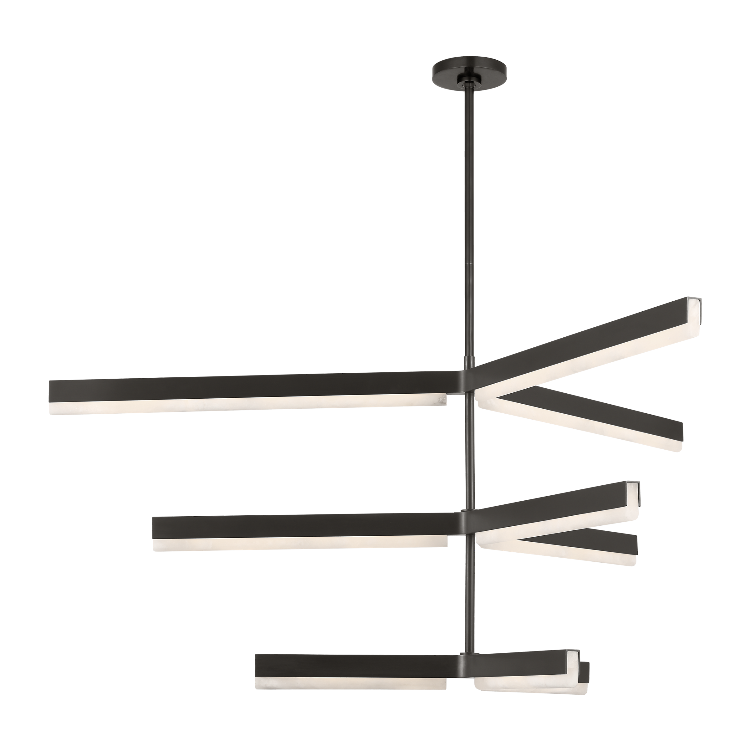 Linea 56 Three Tier Chandelier Bronze 2700K 90 CRI