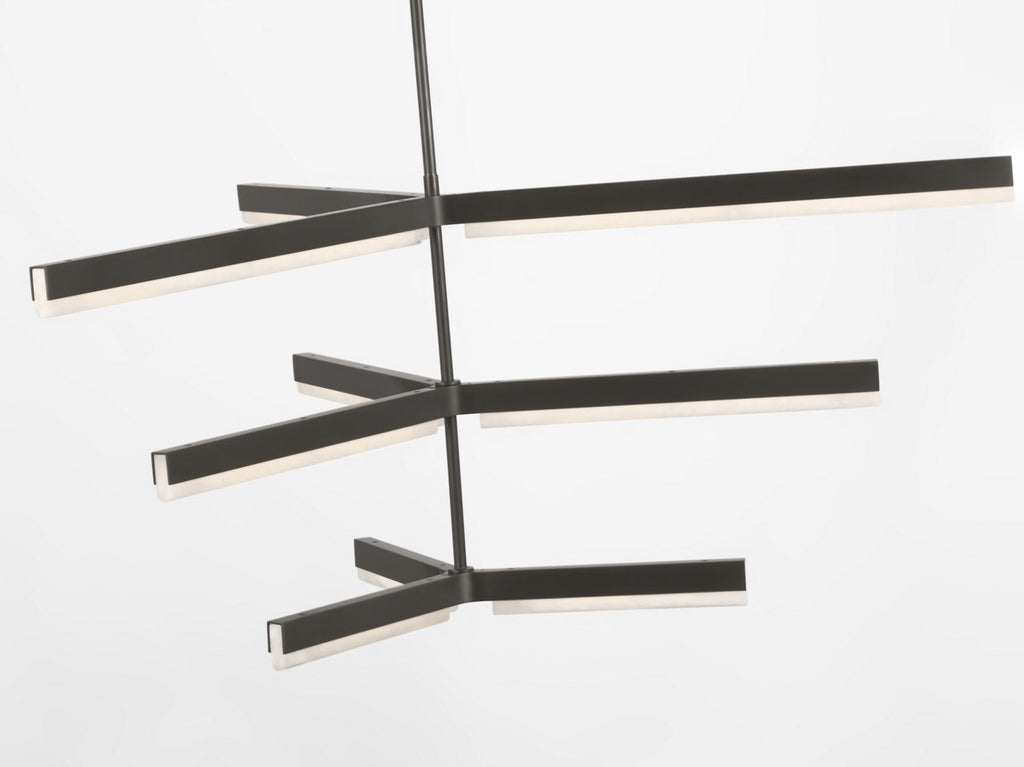 Linea 56 Three Tier Chandelier Bronze 2700K 90 CRI