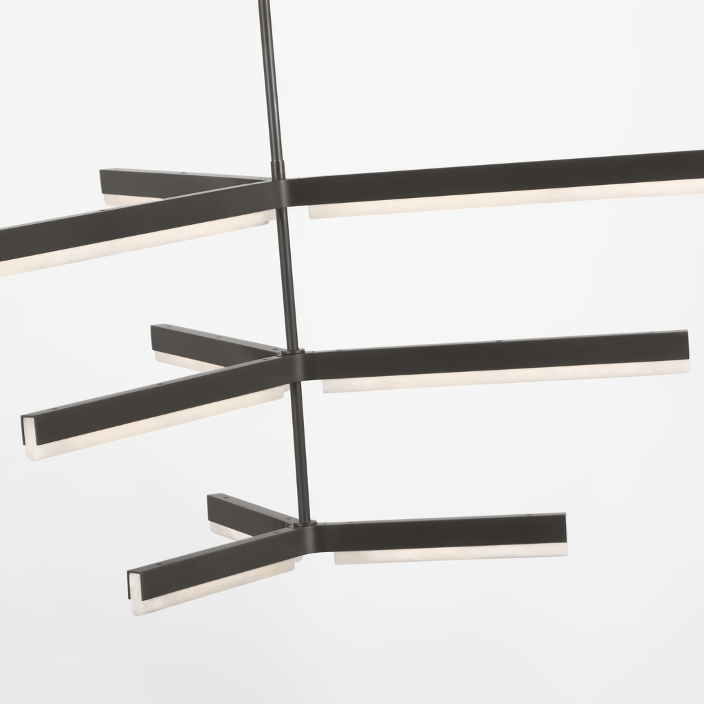 Linea 56 Three Tier Chandelier Bronze 2700K 90 CRI