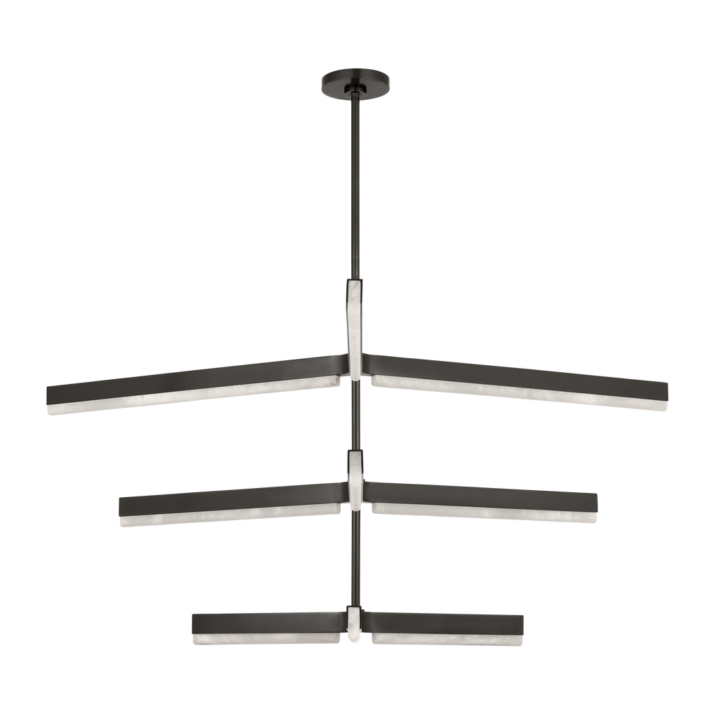 Linea 56 Three Tier Chandelier Bronze 2700K 90 CRI