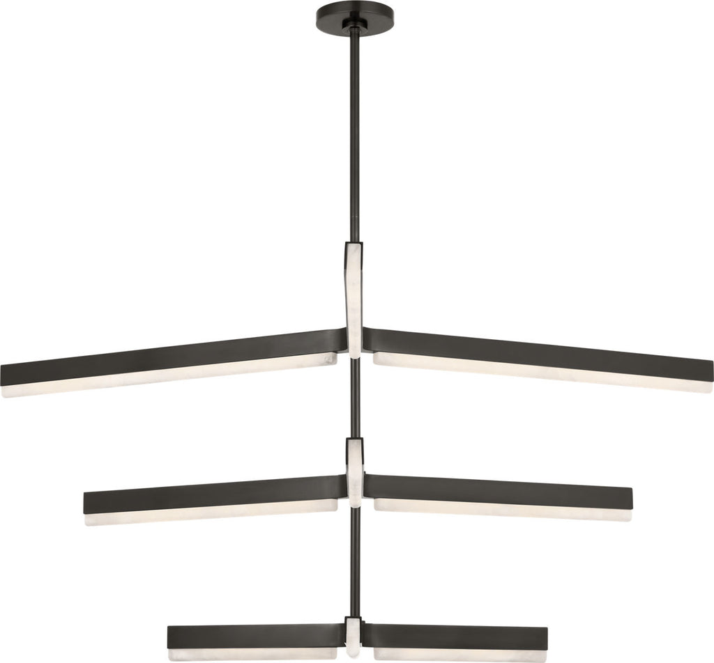 Linea 56 Three Tier Chandelier Bronze 2700K 90 CRI