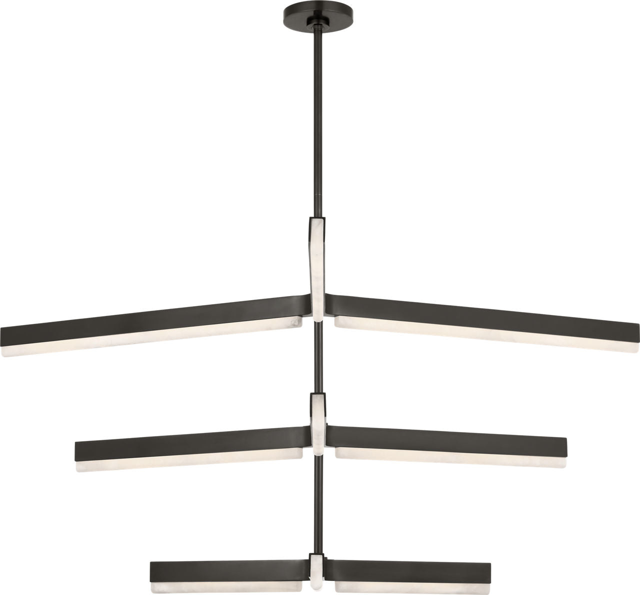 Linea 56 Three Tier Chandelier Bronze 2700K 90 CRI