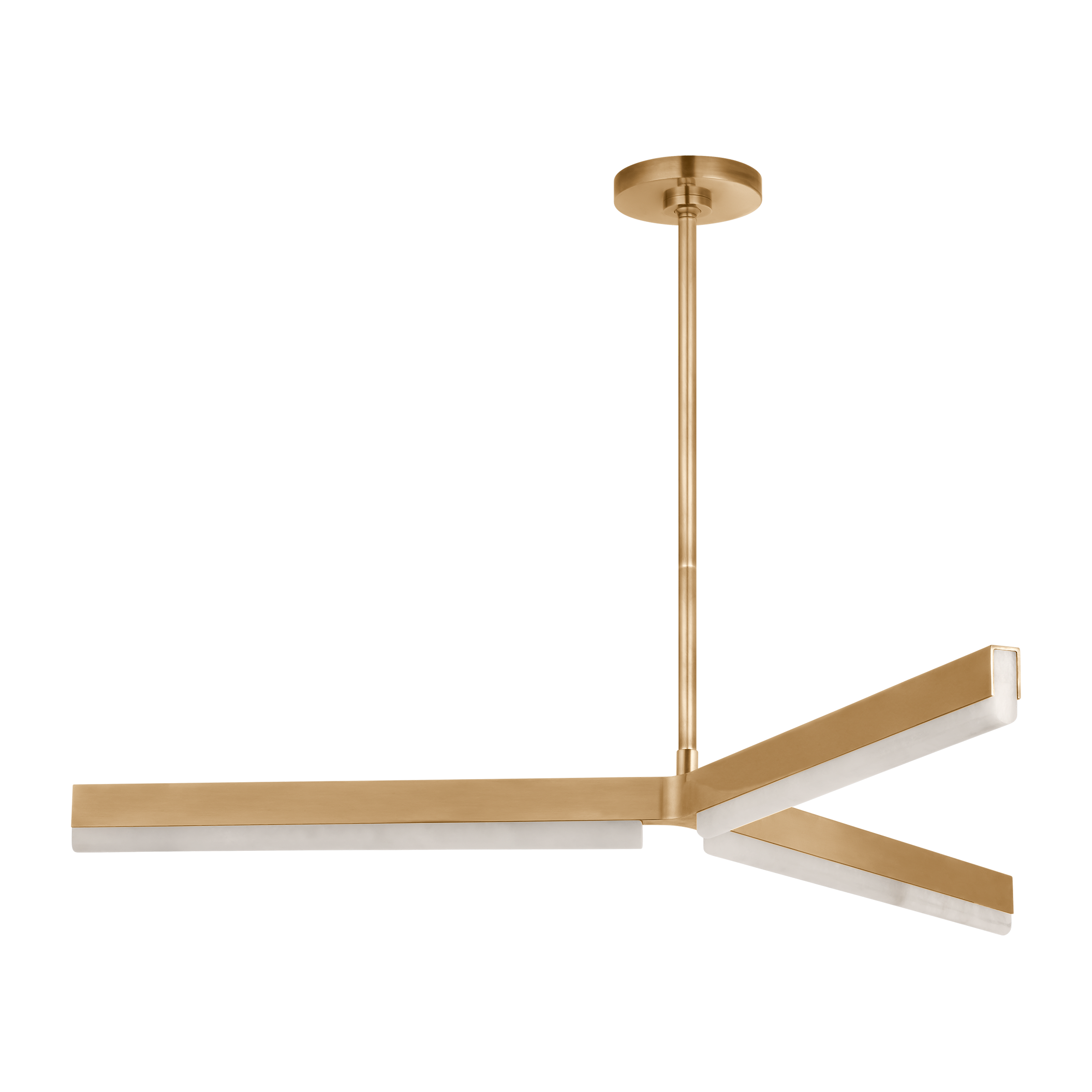 Linea 42 Chandelier Hand Rubbed Antique Brass 2700K 90 CRI