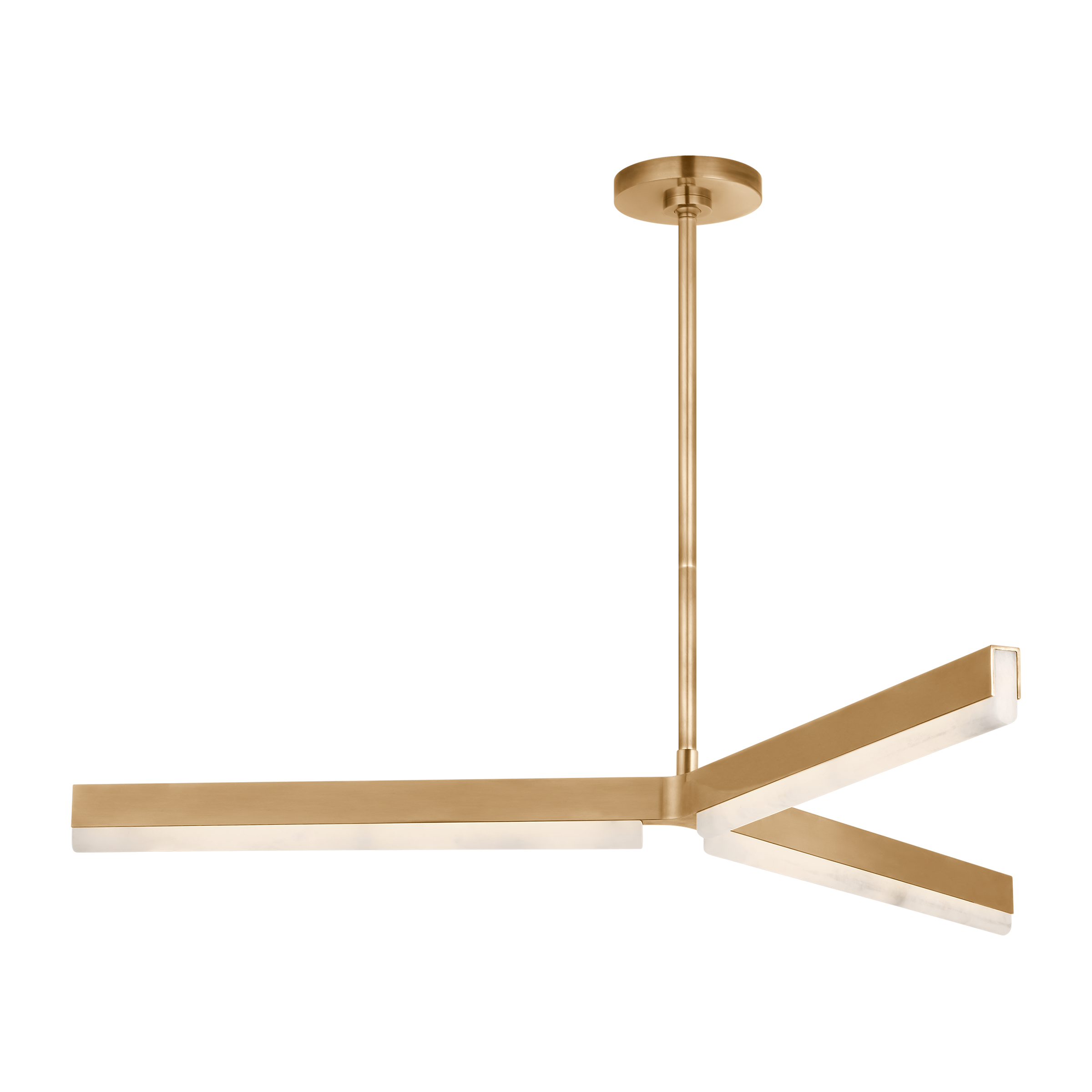 Linea 42 Chandelier Hand Rubbed Antique Brass 2700K 90 CRI