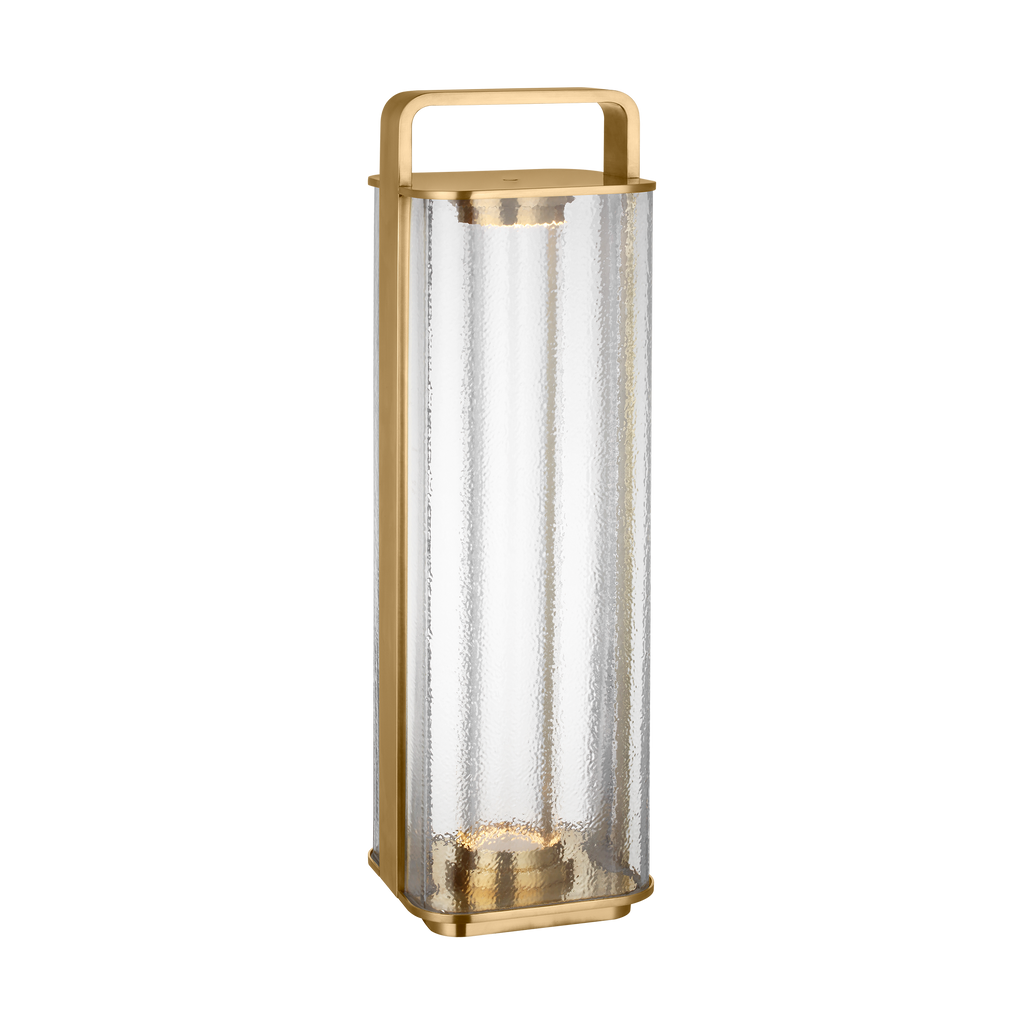 Flacara 24 Rechargeable Lantern Hand Rubbed Antique Brass 2700K 90 CRI
