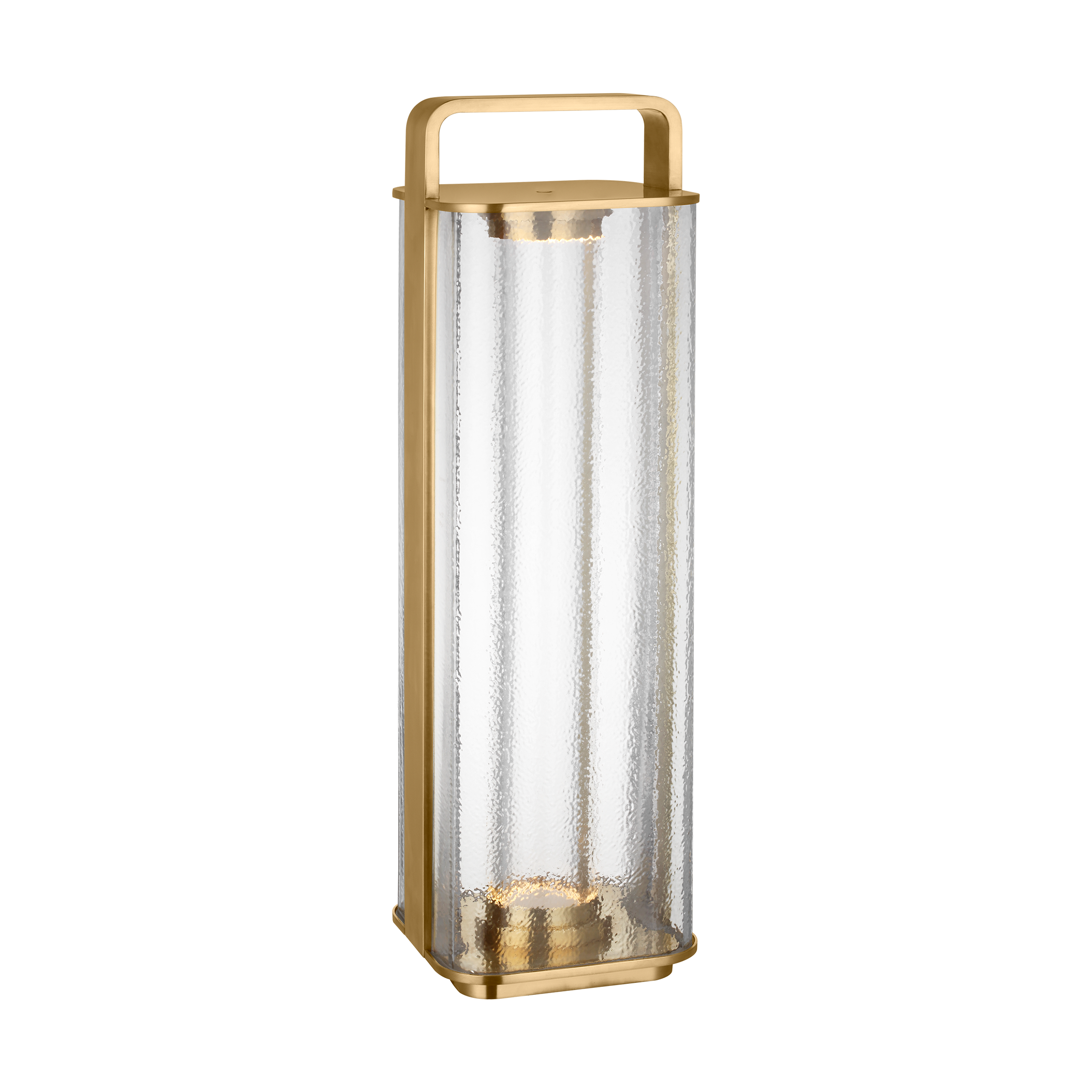 Flacara 24 Rechargeable Lantern Hand Rubbed Antique Brass 2700K 90 CRI