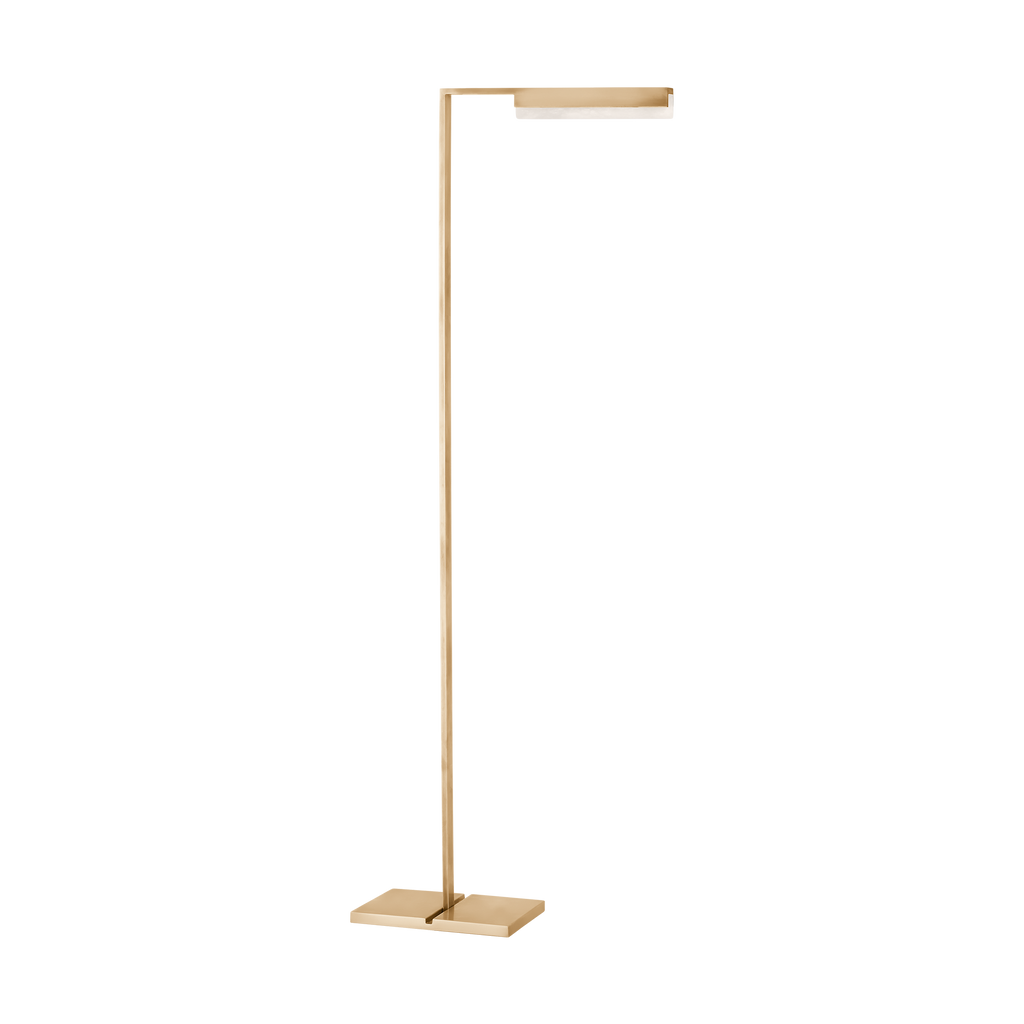 Linea 42 Floor Lamp Hand Rubbed Antique Brass 2700K 90 CRI