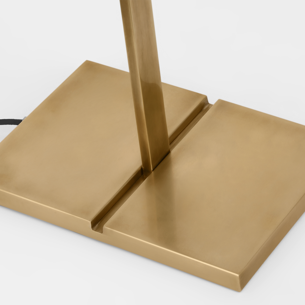 Linea 42 Floor Lamp Hand Rubbed Antique Brass 2700K 90 CRI