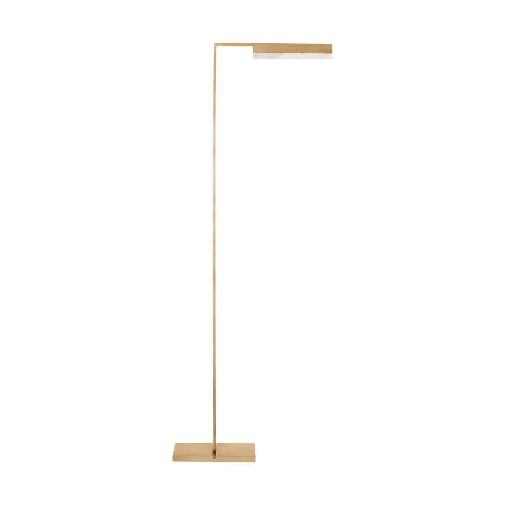 Linea 42 Floor Lamp Hand Rubbed Antique Brass 2700K 90 CRI