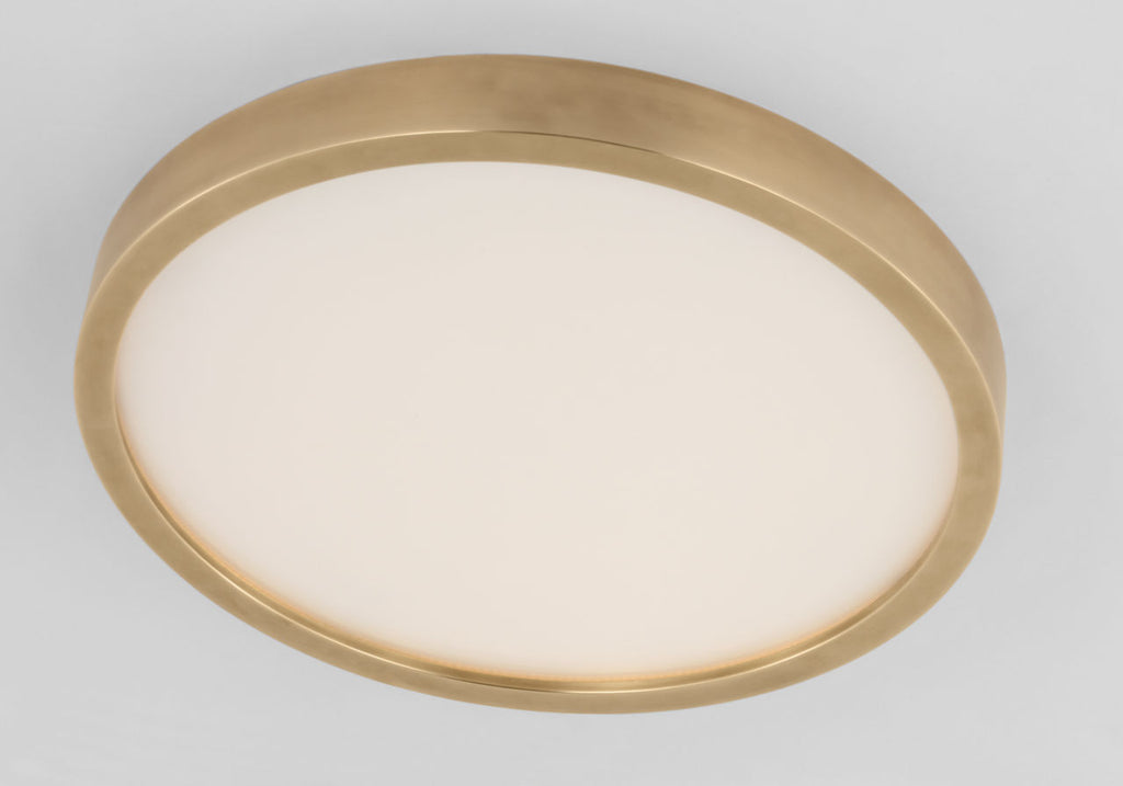 Cerne Large Flush Natural Brass 2700K 90 CRI