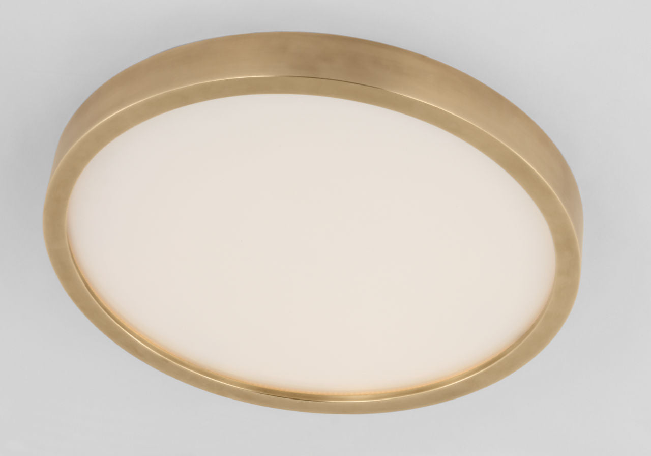 Cerne Large Flush Natural Brass 2700K 90 CRI