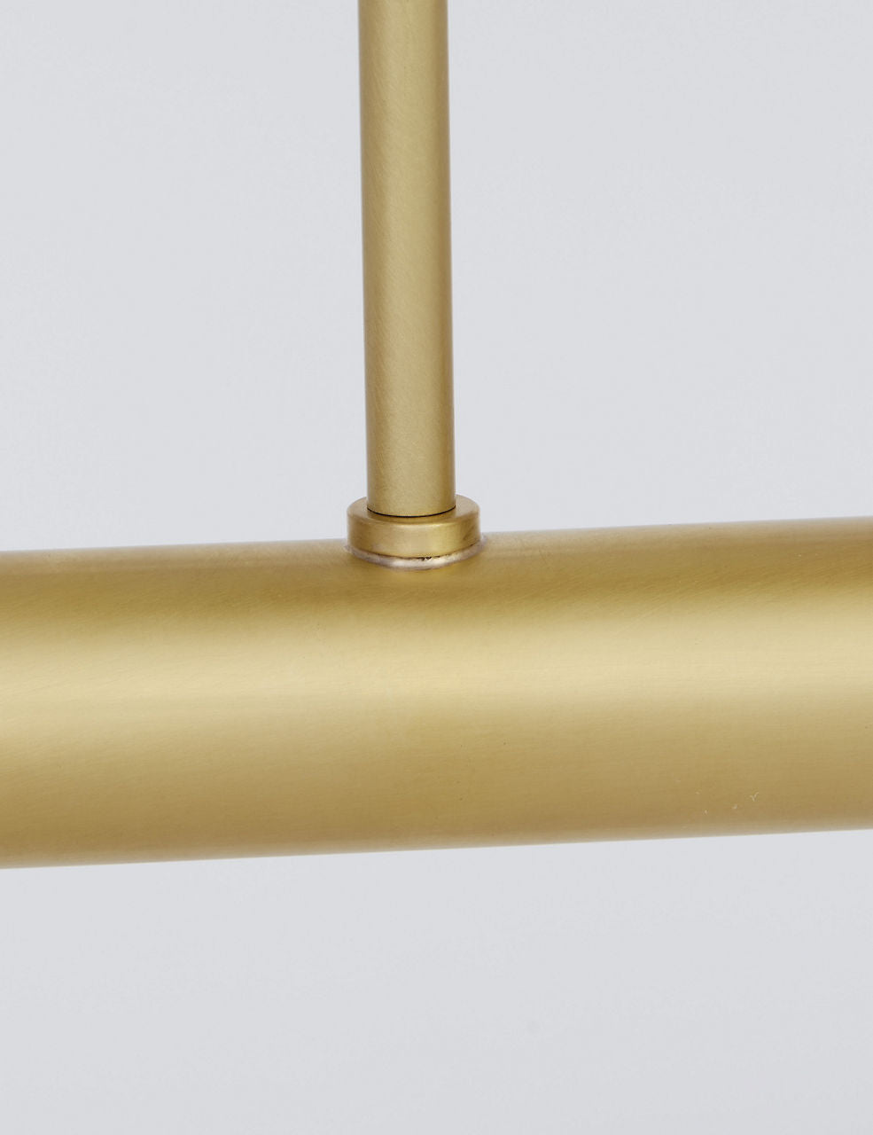 Laurel Large Linear Chandelier Clear Natural Brass 2700K 90 CRI