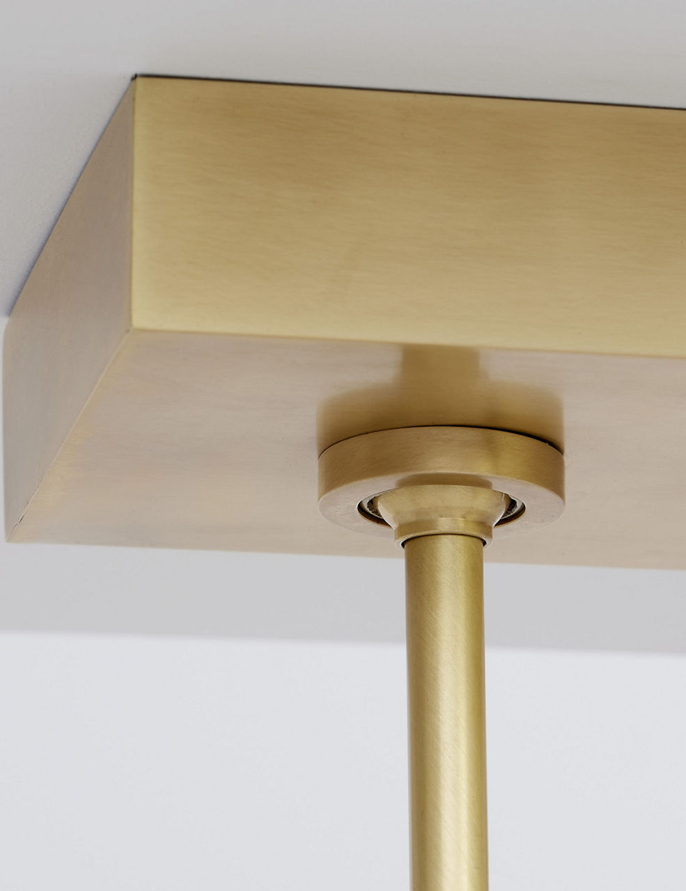 Laurel Large Linear Chandelier Clear Natural Brass 2700K 90 CRI