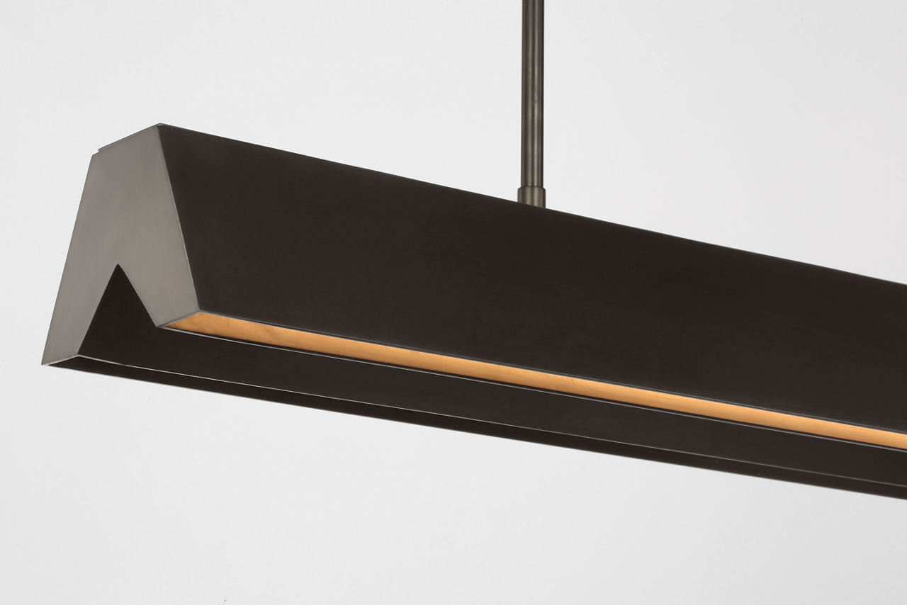 Pench Medium Linear Chandelier dark Bronze 2700K 90 CRI