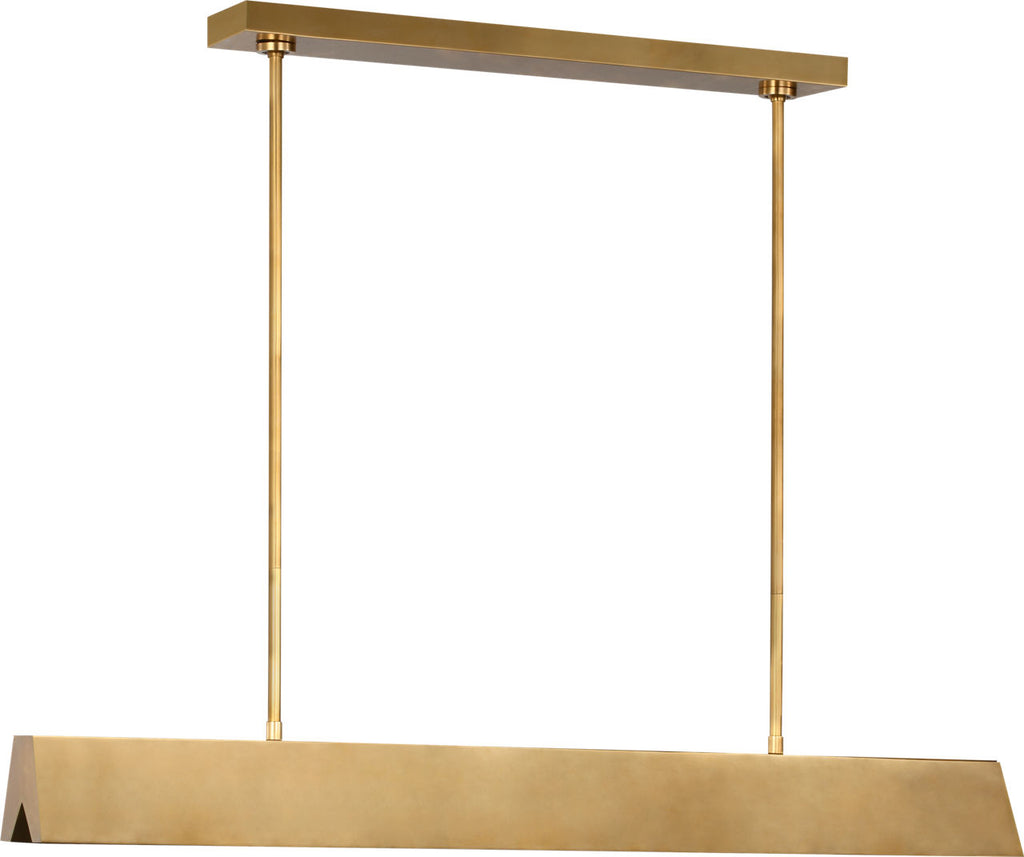 Pench Medium Linear Chandelier Natural Brass 2700K 90 CRI