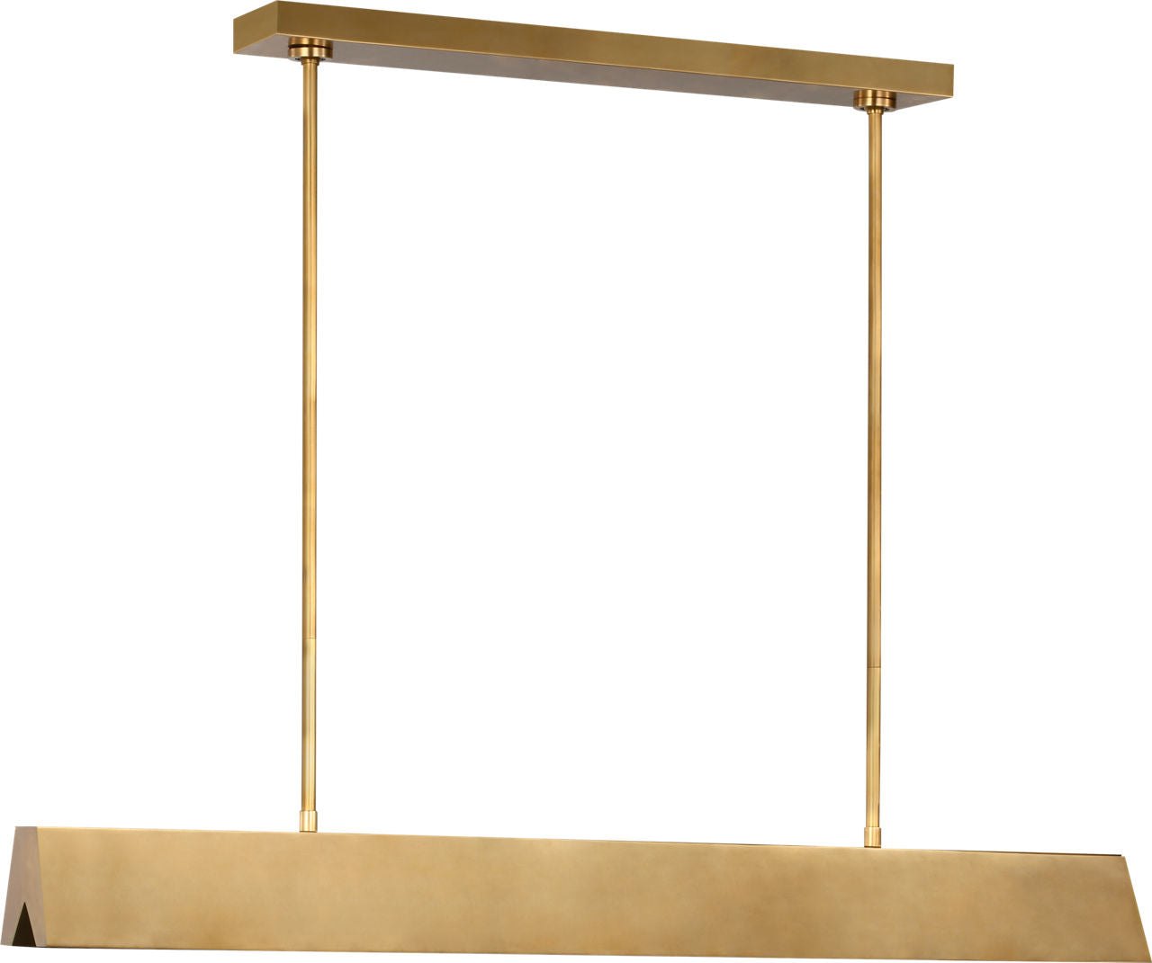 Pench Medium Linear Chandelier Natural Brass 2700K 90 CRI