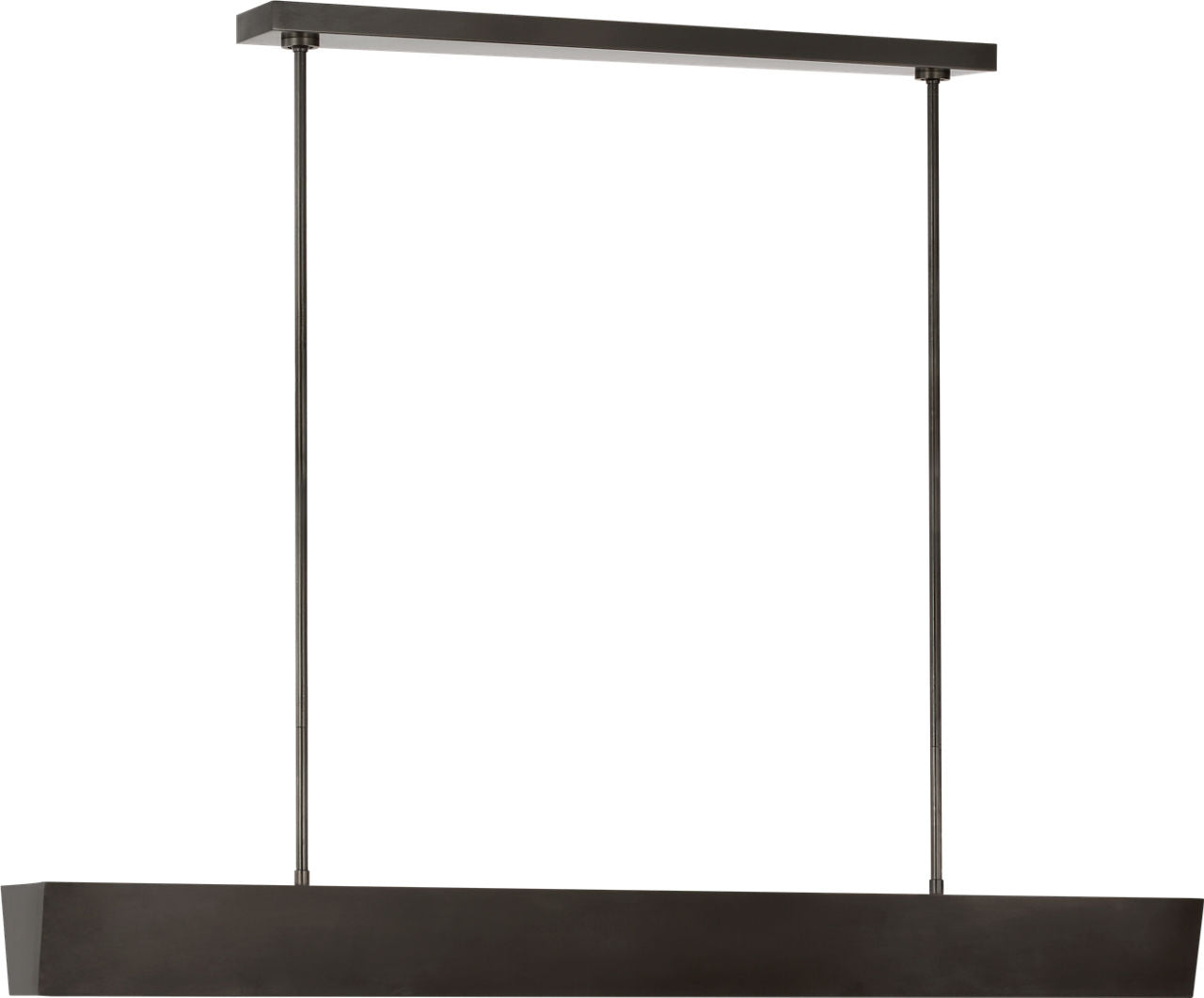 Pench Large Tapered Linear Chandelier Dark Bronze 2700K 90 CRI