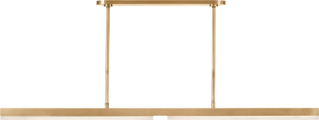 Linea 60 Linear Chandelier Hand Rubbed Antique Brass 2700K 90 CRI