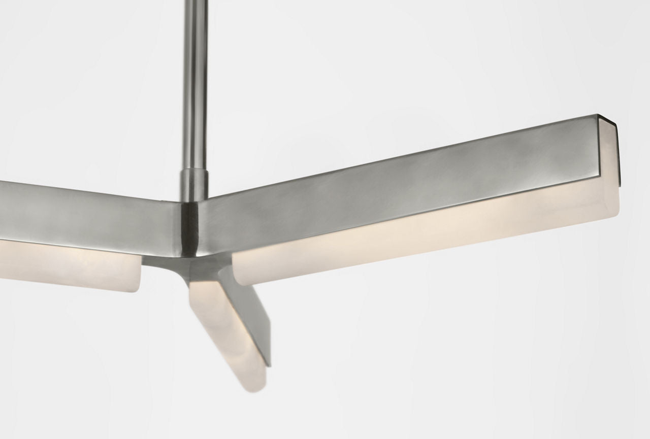 Linea 55 Linear Chandelier antique Nickel 2700K 90 CRI