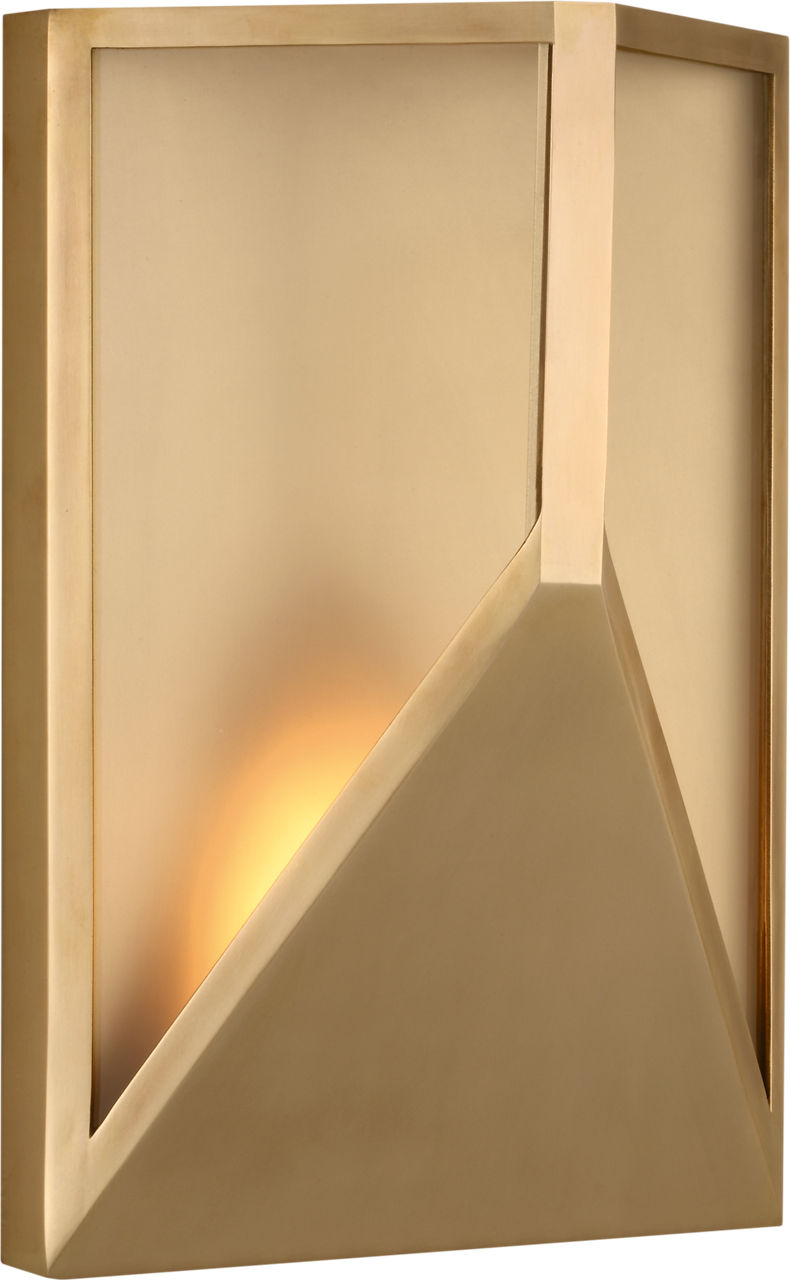 Punto 10 Wall Hand Rubbed Antique Brass 2700K 90 CRI