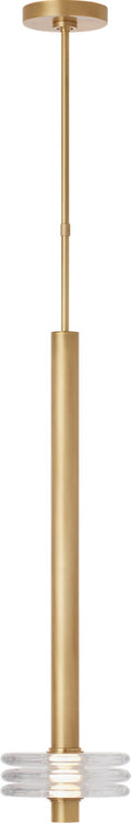 Laurel Grande Pendant Clear Natural Brass 2700K 90 CRI
