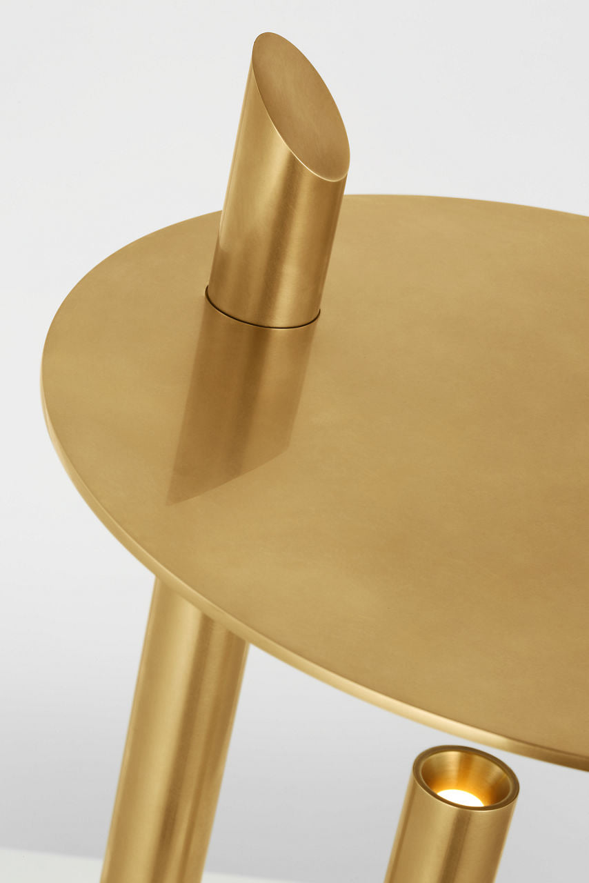 Fielle Medium Table Lamp Natural Brass 2700K 90 CRI