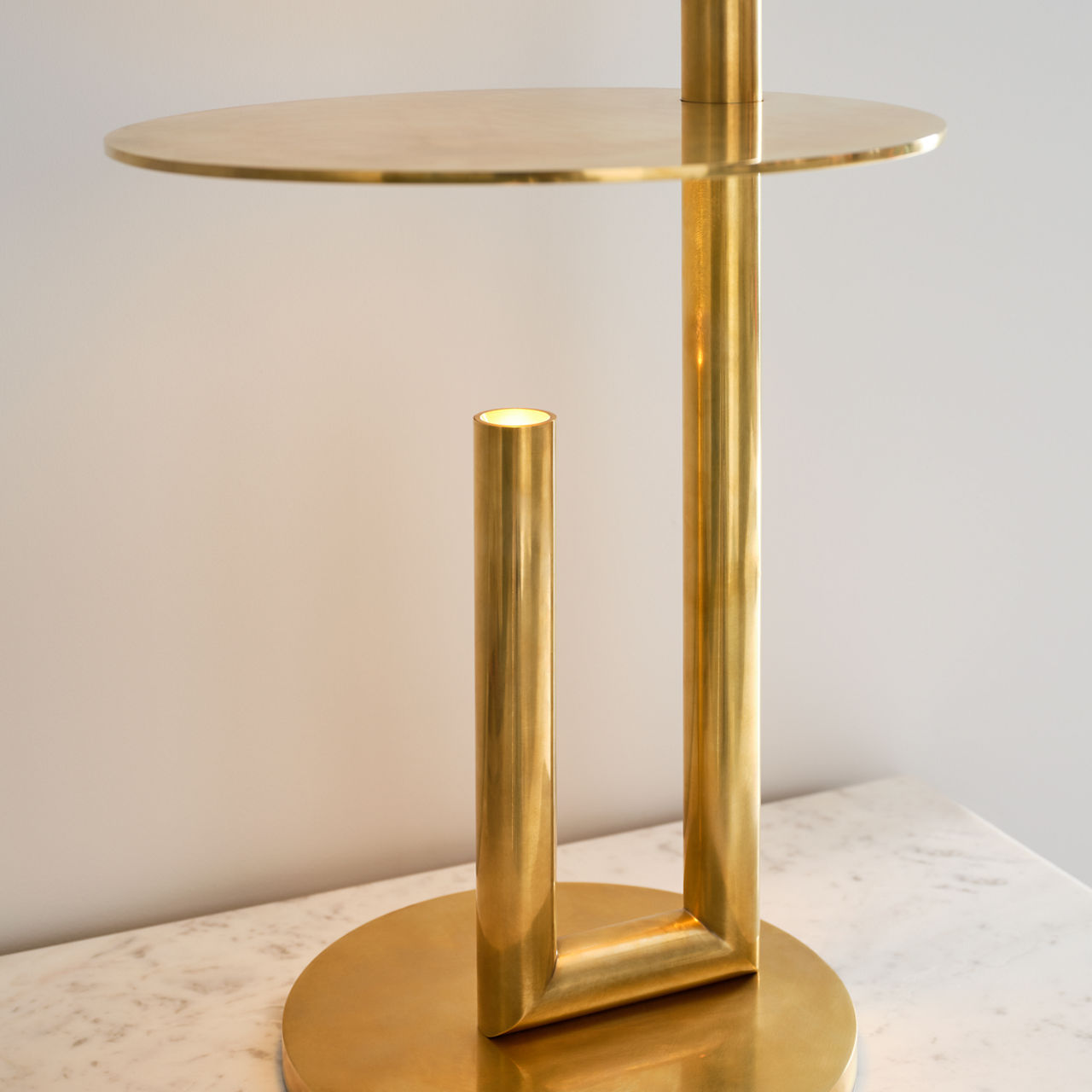 Fielle Medium Table Lamp Natural Brass 2700K 90 CRI