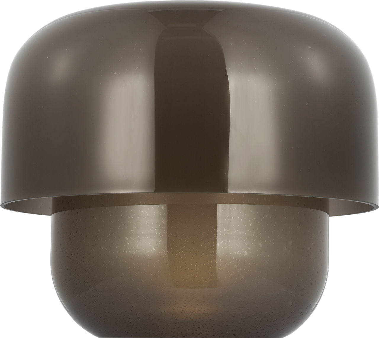 Bolete Small Table Lamp Seeded Smoke hand rubbed antique brass 2700K 90 CRI